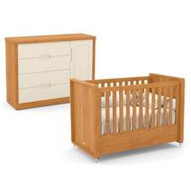 Berço Americano e Cômoda Infantil Tutto New Freijó Off White - Matic