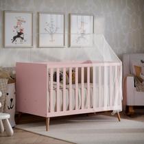 Berço Americano Estilo Retrô Com Grade De Proteção Removível E Colchão