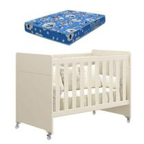 Berço Americano Evolution 4 Em 1 Areia Acetinado Com Colchão Ortobom - Reller
