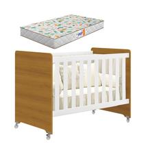 Berço Americano Evolution 4 em 1 Branco Acetinado Savana com Colchão Gazin - Reller Berço Americano Evolution 4 em 1 Branco Acetinado Savana com Colchão Gazin - Reller