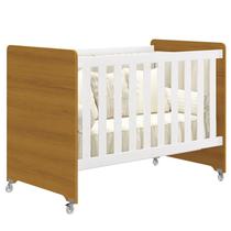 Berço Americano Evolution 4 em 1 Branco Acetinado Savana com Colchão Ortobom - Reller Berço Americano Evolution 4 em 1 Branco Acetinado Savana com Colchão Ortobom - Reller