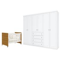 Berço Americano Evolution 4 Em 1 Branco Acetinado Savana Guarda Roupa Casal 6 Portas Branco Hp Henn Berço Americano Evolution 4 Em 1 Branco Acetinado Savana Guarda Roupa Casal 6 Portas Branco Hp Henn