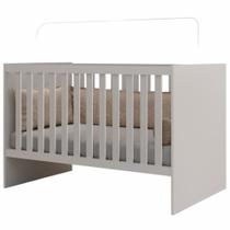 Berço Americano J&A Móveis Giovana para quarto de bebê branco Berço Americano J&A Móveis Giovana para quarto de bebê branco
