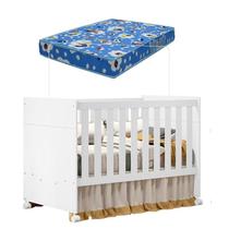 Berço Americano Katatau Branco Acetinado Com Colcão Ortobom Reller Berço Americano Katatau Branco Acetinado Com Colcão Ortobom Reller