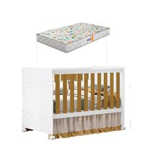 Berço Americano Katatau Branco Acetinado Savana Com Colchão Gazin Reller Berço Americano Katatau Branco Acetinado Savana Com Colchão Gazin Reller