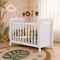 Berço Americano Marquesa 100% Mdf 3 Em 1 Mini Cama Peroba