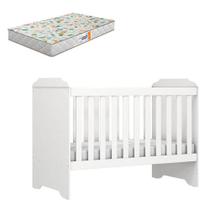 Berço Americano Mini Cama Mel Branco Brilho Com Colchão Gazin - Carolina Berço Americano Mini Cama Mel Branco Brilho Com Colchão Gazin - Carolina