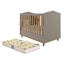 Berço Americano Mini Cama Mimo com Colchão Supreme - Permóbili Baby