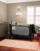 Berço Americano Multifuncional 3x1 Bebê Mini Cama Quarto Bebê Nenê Nenem Criança Compacto Joly Chiqueirinho Com Trocador Mobile e Mosquiteiro