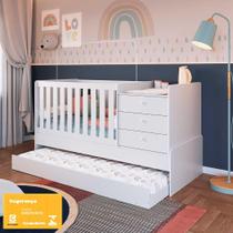 Berço Americano Multifuncional C/ Cama Aux Trocador e Cômoda