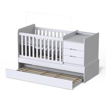 Berço Americano Multifuncional Cleo Branco Acetinado - Carolina Móveis Berço Americano Multifuncional Cleo Branco Acetinado - Carolina Móveis