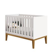 Berço Americano New Classic Branco Com Pés Madeira Reller Berço Americano New Classic Branco Com Pés Madeira Reller