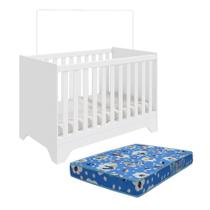 Berço Americano Popy Retrô 3 em 1 com Colchão Baby Physical - Móveis Peroba Berço Americano Popy Retrô 3 em 1 com Colchão Baby Physical - Móveis Peroba