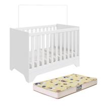 Berço Americano Popy Retrô 3 em 1 com Colchão Supreme - Móveis Peroba Berço Americano Popy Retrô 3 em 1 com Colchão Supreme - Móveis Peroba