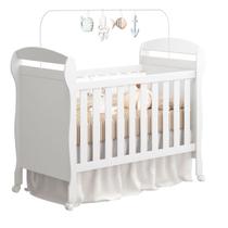 Berço Americano Provençal Mini Cama Branco Bebê 100% MDF Industrial Baby Quarto Infantil Multifuncional 3x1 Mosquiteiro Retrô Criança Reforçado Berço Americano Provençal Mini Cama Branco Bebê 100% MDF Industrial Baby Quarto Infantil Multifuncional 3x1 Mosquiteiro Retrô Criança Reforçado