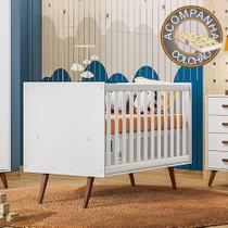 Berço Americano Qencanto 3820 Qmovi Branco Acetinado + Colchão Gazin