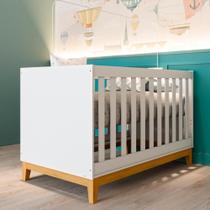 Berço Americano Retrô 3 em 1 Mini Cama Mini Sofa Helen MDF Branco