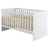 Berço Americano Soft MDF com Suporte Mosquiteiro Branco Acetinado Tigus Móveis