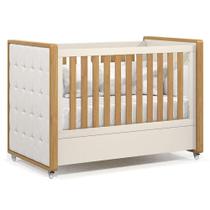 Berço Americano Tutto New Freijó Off White Com Capitonê New Boucle - Matic