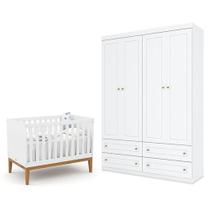 Berço Americano Unique Branco Soft Eco Wood Matic Guarda Roupa Americano 4 Porta Branco Hp Henn Berço Americano Unique Branco Soft Eco Wood Matic Guarda Roupa Americano 4 Porta Branco Hp Henn