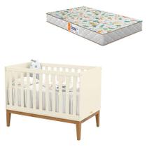 Berço Americano Unique Off White Eco Wood Com Colchão Gazin - Matic Berço Americano Unique Off White Eco Wood Com Colchão Gazin - Matic