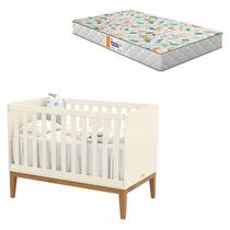 Berço Americano Unique Off White Eco Wood com Colchão Gazin - Matic Berço Americano Unique Off White Eco Wood com Colchão Gazin - Matic