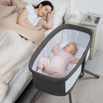 Berço Angelbliss 3 em 1: Balanço, Cama Auxiliar e Berço - Preto