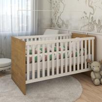 Berço Baby 100% Mdf com Mosquiteiro Branco/Madeirado Ypê - Panorama Móveis Berço Baby 100% Mdf com Mosquiteiro Branco/Madeirado Ypê - Panorama Móveis