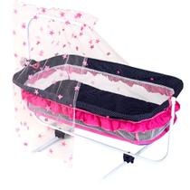 Berço Balanço 67 Cm Boneca Bebê Reborn Azul Luxo - Mep Kids Berço Balanço 67 Cm Boneca Bebê Reborn Azul Luxo - Mep Kids