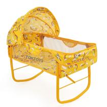 Berço Balanço Ninar Boneca Bebe Reborn Milan Alive Amarelo - Oliveira