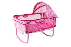 Berço Balanço Ninar Boneca Bebe Reborn Milan Luxo