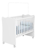 Berço Bebe Quarto Infantil - Simples - Inmetro - Branco