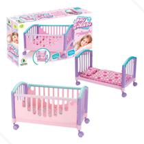 Berço Boneca Bebê Reborn Meu Soninho Ajustável 55cm Monte Líbano