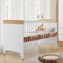 Berço Cama Infantil Doçura Branco/savana Berço Cama Infantil Doçura Branco/savana