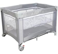 Berço Cercadinho Bliss Com Mosquiteiro Kiddo Cor Grafite Berço Cercadinho Bliss Com Mosquiteiro Kiddo Cor Grafite