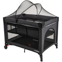 Berço Cercado Desmontavel Portatil Kiddo Fast Melange Preto