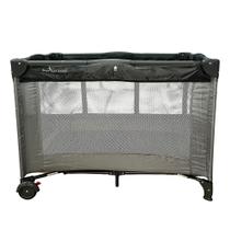 Berço Cercado Infinity Premium Baby GrayCinza Desmontável