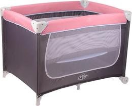 Berço Cercado Portatil Confort Rosa Baby Style