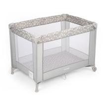 Berço Cercado Portátil Para Bebê Até 15kgs Fit Cinza Voyage Estrela