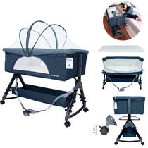 Berço Co-bed c/ Ajuste Rápido Luna KaBaby Azul Berço Co-bed c/ Ajuste Rápido Luna KaBaby Azul