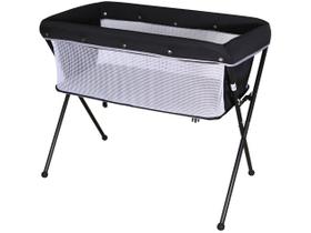 Berço Co-Leito Portátil Galzerano Bari até 9Kg Preto/Cinza