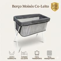 Berço CoLeito Portátil Bebê até 9kg com Mosquiteiro Dobrável e Fixação na Cama