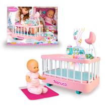 Berço com Boneca Nenuco Good Sleep 14 Polegadas - Acesso Fácil