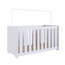 Berço com Colchão (130x60cm) Aconchego I Branco