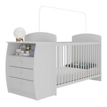 Berço Cômoda Cajuzinho Para Colchão 60x130cm Multimóveis Bb0516 Branco Berço Cômoda Cajuzinho Para Colchão 60x130cm Multimóveis Bb0516 Branco