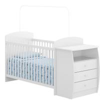 Berço Cômoda Com Colchão Incluso Colinho De Mãe Multimóveis Fg2951 Branco Berço Cômoda Com Colchão Incluso Colinho De Mãe Multimóveis Fg2951 Branco