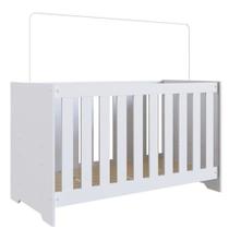 Berço Completa LA003 BC/BC Aconchego 3 em 1 Com Suporte Mosquiteiro 79x133x64,8cm
