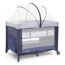 Berço Cosco Kids, Nanny, 0 A 18kg, Azul Rajado Berço Cosco Kids, Nanny, 0 A 18kg, Azul Rajado