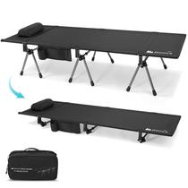 Berço de acampamento Gonex ultraleve dobrável com extensores de pernas de 350 libras