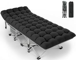 Berço de acampamento ZENPETIO Heavy-Duty Portable com colchão 227 kg